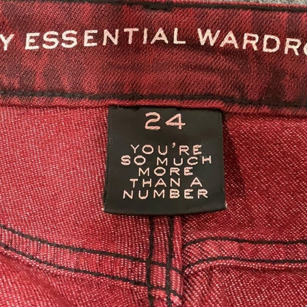 My Essential Wardrobe Red DangoMW Jeans Sz 24 - Picture 6 of 6